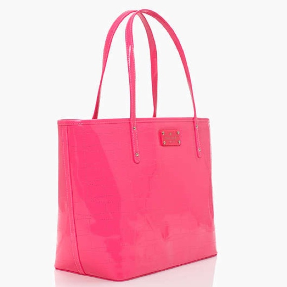 Kate Spade New York Molly Bikini Dot Large Women's Tote Bag - Neon Pink - Picture 4 of 16